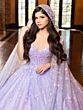 House of Wu LizLou Maravilla 80026 Strapless Sheer Cape Sweet 16 Dress