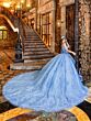 House of Wu LizLou Maravilla 80033 Off-The-Shoulder Sleeve Quince Gown