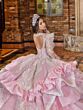 House of Wu LizLou Maravilla 80034 Cutout Back Long Sleeve Quince Gown