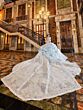 House of Wu LizLou Maravilla 80034 Cutout Back Long Sleeve Quince Gown