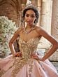 House of Wu 80050 Illusion Corset Pannier Skirt Dress