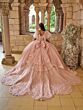 House of Wu 80053 Petal Train Detachable Sleeves Dress