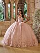 House of Wu 80053 Petal Train Detachable Sleeves Dress