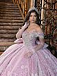 House of Wu 80035 Pleated Skirt Back Bow Quince Dress