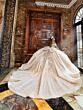 House of Wu 80035 Pleated Skirt Back Bow Quince Dress