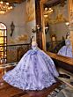 House of Wu 80037 Removable Train Off-The-Shoulder Quince Dress