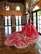 House of Wu 80037 Removable Train Off-The-Shoulder Quince Dress