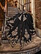 House of Wu 80041 Cold-Shoulder Back Bow Quince Gown