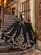 House of Wu 80041 Cold-Shoulder Back Bow Quince Gown