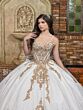 House of Wu 80041 Cold-Shoulder Back Bow Quince Gown