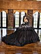 House of Wu 80042 Removable Strap Peplum Quince Gown