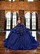 House of Wu 80042 Removable Strap Peplum Quince Gown