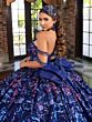House of Wu 80042 Removable Strap Peplum Quince Gown