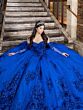 House of Wu 80047 Applique Strap Sweetheart Neck Quinceanera Dress