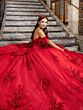 House of Wu 80047 Applique Strap Sweetheart Neck Quinceanera Dress