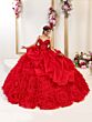 House of Wu 80061 Ruffle Skirt Beaded Bodice Dress