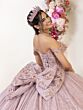 House of Wu 80062 Bow Back Cathedral Train Dress