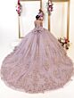 House of Wu 80062 Bow Back Cathedral Train Dress
