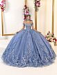 House of Wu 80063 Cathedral Train Off The Shoulder Dress