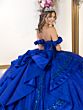 House of Wu 80064 Off The Shoulder Embellished Dress