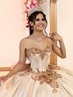 House of Wu 80066 Cathedral Train Strapless Dress