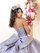 House of Wu 80067 Tiered Skirt Cathedral Train Dress