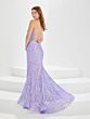 Tiffany Designs 16016 Lace-Up Back Geometric Sequin Dress