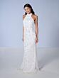 Tiffany Designs 16147 Halter Neck Removable Sleeve Dress