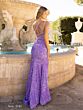 Jessica Angel 2349 Lace-Up Back Sequin Dress