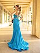 Jessica Angel 2382 Cowl Neckline Lace-Up Dress