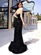 Jessica Angel 2395 Beaded Neckline Sequin Dress
