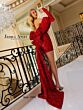 Jessica Angel 2399 Bow Train Off The Shoulder Dress