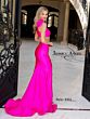 Jessica Angel 2414 Cutout Midriff One Shoulder Dress