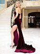 Jessica Angel 2434 Sharkbite Slit Strapless Dress