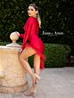 Jessica Angel 2371 Feather Hem Long Sleeve Dress