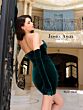 Jessica Angel 2443 Beaded Neckline Velvet Dress
