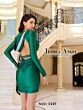 Jessica Angel 2449 Plunging Neckline Hooded Dress
