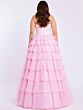Jovani 47762 Tiered Ruffle Skirt Peek-A-Boo Sweetheart Neck Dress