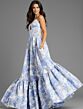 Jovani 47328 Rosette Bust Ruffle Hem Corset Dress