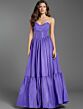 Jovani 47883 Corset Bodice Strapless Boho Dress