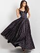 Jovani 49774 Polka Dot Corset-Style Bodice A-Line Dress