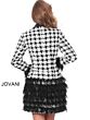 Jovani M1043 Black and Ivory Blazer Dress
