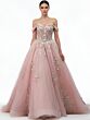 Jovani Q43434 Back Bow Off The Shoulder Quince Gown