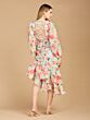 Lara 29244 Bishop Sleeves High Low Floral Dress