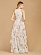 Lara 29244 Bishop Sleeves High Low Floral Dress