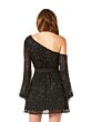Lara 29290 Asymmetric Neckline Sequin Dress