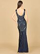 Lara 33552 V-Neckline Geometric Dress