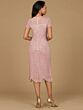 Lara 28974 Scalloped Hem Sheer Yoke Dress