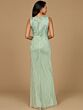 Lara 28976 Asymmetric Neckline Embellished Sleeveless Dress