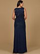 Lara 28976 Asymmetric Neckline Embellished Sleeveless Dress